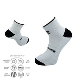 Short crew running socks lime